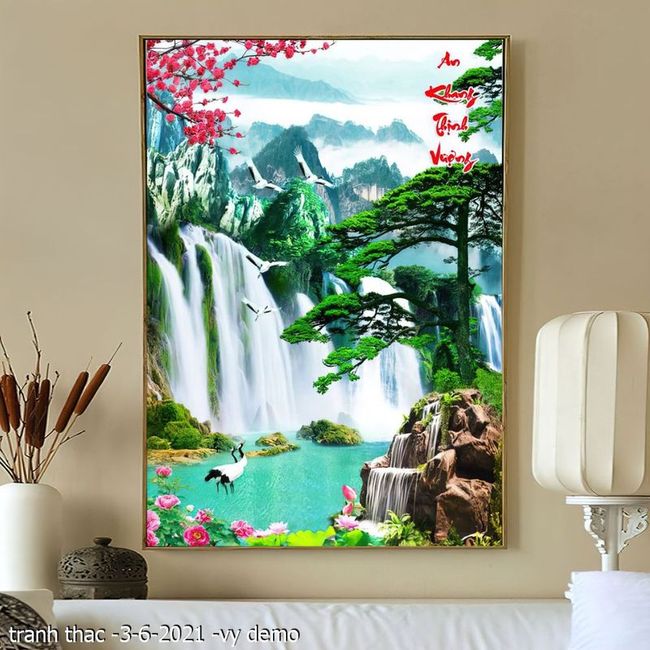 tranh phong thuy thac  3 6 2021  vy